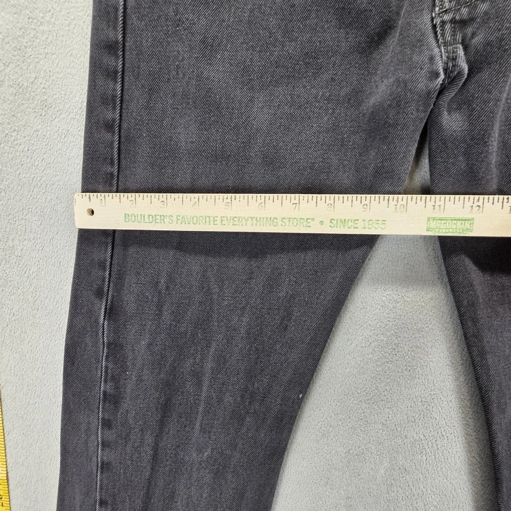 Levis 501‎ Jeans Mens Gray Charcoal Wash Straight Regular Button Fly Fits 30x27